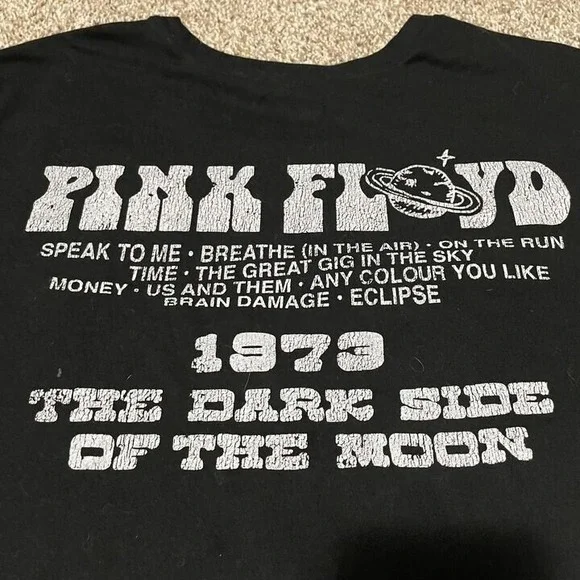 Pink Floyd Dark Side of the Moon 1973 Black Tshirt XXL - Picture 4 of 5
